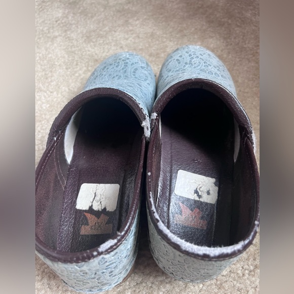 dansko XP clog blue lace chambray pattern size 41 - Picture 5 of 12